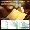 Akomid Book Light, USB Rechargeable Reading Light, Eye-Cared Amber Light