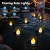 PChero Solar Floating Pool Lights, IP68 Waterproof Outdoor Tea Lights,