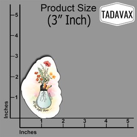 (3Pcs) Let You Light Shine Floral Sticker Christian God Cristianos Cross Bible Floral Decorate Waterproof Vinyl Sticker Water Bottle Books Phone Laptops Sticker Gifts for Love Jesus Decals 3x2 Inch