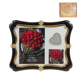 Himitimi 8x10 Inch Vintage Picture Frame, Black Gold Photo Frames Ornate Antique Wall Hanging Tabletop Decorative Frame for Valentine's Day Gifts Home Gallery Decor(Multiple Sizes)