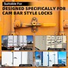 NAKANEKO Heavy Duty Door Lock, Use with Cam Bar Style