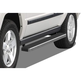 APS Running Boards (Nerf Bars Side Steps Step Bars) Compatible with Jeep Commander 2006-2011 (7 Passenger Commander with Rear AC Only) (Black Powder Coated 5 inches)