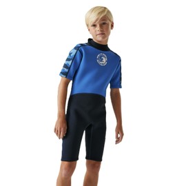 Regatta Kids Junior Wetsuit Swimwear, Lightweight, Flexible & Quick Drying - Perfect for Water Sports Blue