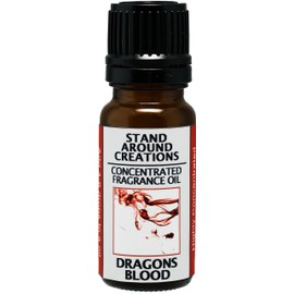 Concentrated Fragrance Oil - Dragon's Blood - A Potent Earthy Scent w/Cedarwood, Orange and Patchouli Essential Oils w/Sweet and Spicy Notes. Made with Natural Essential Oils.(.33 fl.oz.)