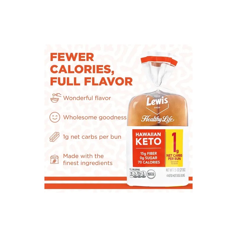 Pan Hot Dog Lewis Better Way Keto Hawaiano Keto Hawaiian