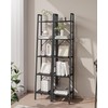 Hzuaneri Ladder Shelf, Bookshelf Bookcase, Freestanding Corner Storage Shelve with