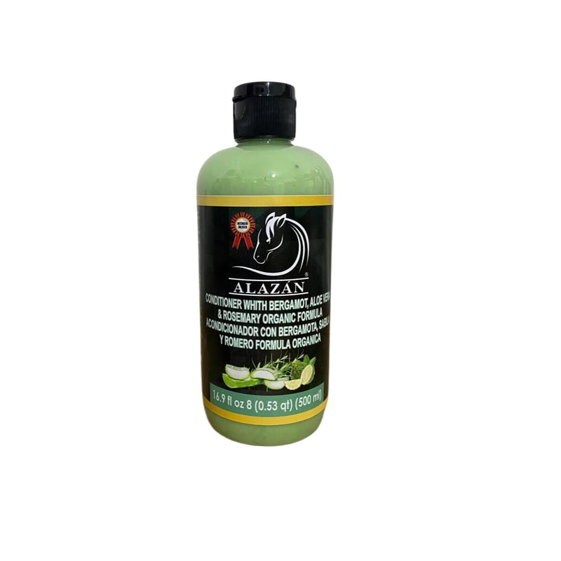 ALAZAN, ACONDICIONADOR CON BERGAMOTA, SABILA Y ROMERO 500 ML