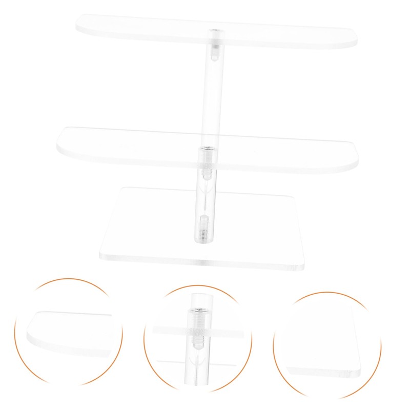 Levemolo Acrylic Sunglasses Showcase Stand Multi-Layer Figurine Display Holder Stair-Type
