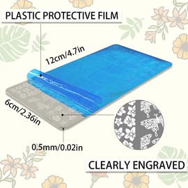 PH PandaHall Pack of 3 Nail Stamping Plate Flower Leaf Nail Stamping Plant Nail Stencils Tip Nail Stamping Tool Print Nail Stencils Nail Picture Plates for Nail Art Design Salon