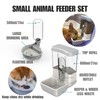Automatic Pet Food Water Dispenser, Auto Gravity Pet Feeder Water