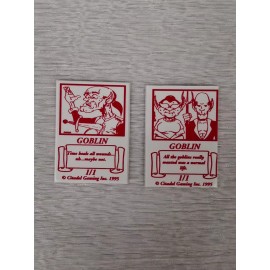 MTG  (2 Arts) Citadel Goblin Gaming Inc Tokens 1995 Very Rare! Version 1 & 2