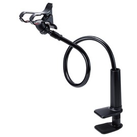 Elecom PWDSLARM80BK Smartphone Stand, Arm Type, Total Length 31.5 inches (80 cm), Freely Bends (Compatible with 4.6 - 6.9 Inch Smartphones), Black