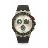 Swatch Casual Watch Unisex Beige Quartz Plastic Obsidian Ink