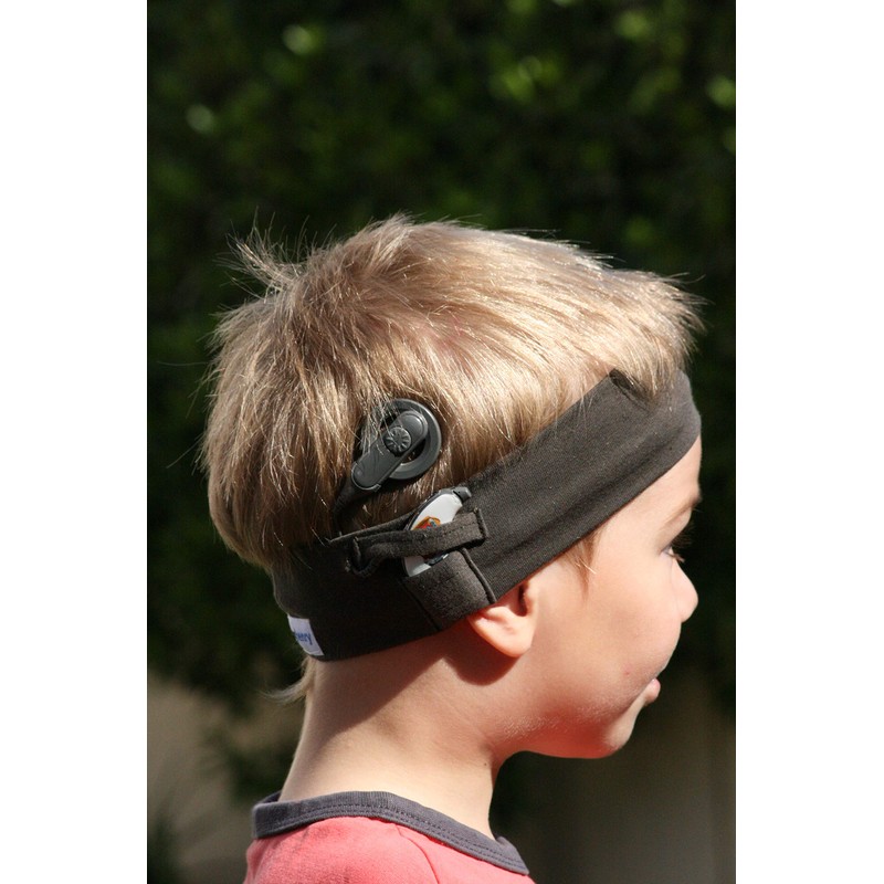 Diadema deportiva para implantes cocleares (edad 3 años-10 años) (gris