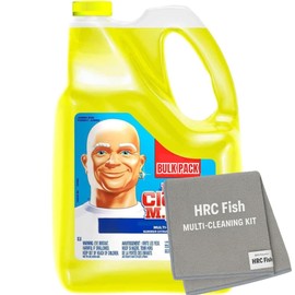 Multipurpose Cleaning System Bundle, 2 Items: 1 Microfiber Set & 176oz Cleaning Refill - Compatible w/Mr Clean All Purpose Cleaner Citrus Scent Multipurpose Cleaner/FloorCleaner For Mopping Solution