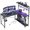 Bestier Gaming Desk (Black Marble, 51 inch)