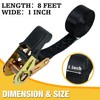 Endless Ratchet Tie Down Straps 2 Pack 1 Inch x