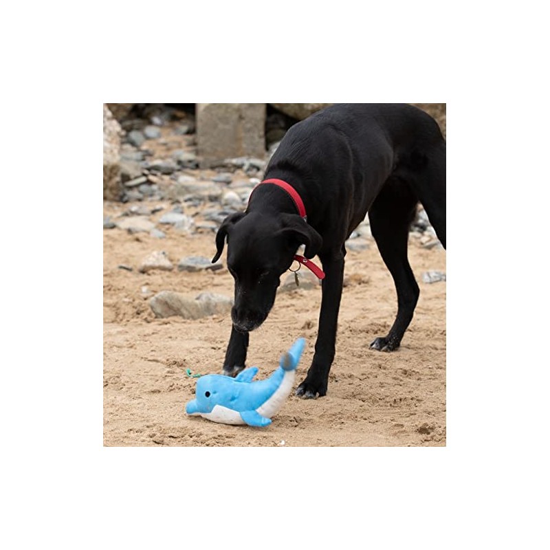 Petface Planet Devi Dolphin Eco Friendly Plush Dog Toy