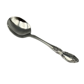 Oneida Louisiana 18/8 Stainless Steel Round Bouillon Spoon (Set of Four)