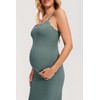 MOMANDA Women’s Maternity Dress Ribbed Nursing Nightgowns with Built in