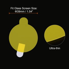 sourcing map Pack of 5 Protective Films 39 mm Soft PET Anti-Fingerprint HD Smartwatch