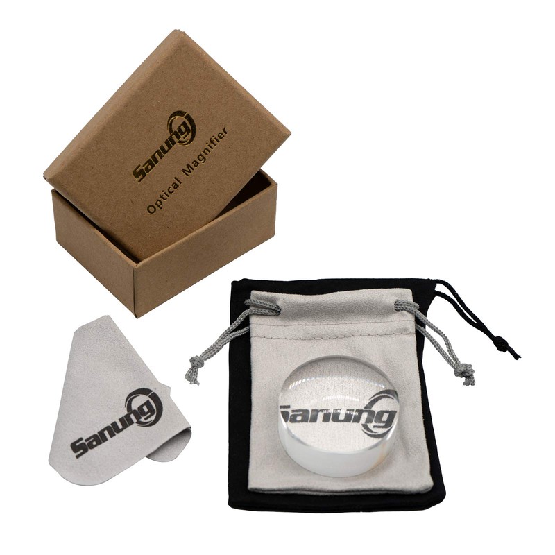 Sanung 8X Dome Magnifying Glass High Definition Round High Transparent