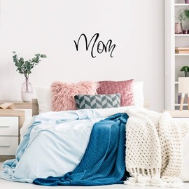 Mom Quote - Wall Art Decal - Decoration Vinyl Sticker - Inspirational Quote Decal - Living Room Wall Decor (Black, 10.5" x 18")