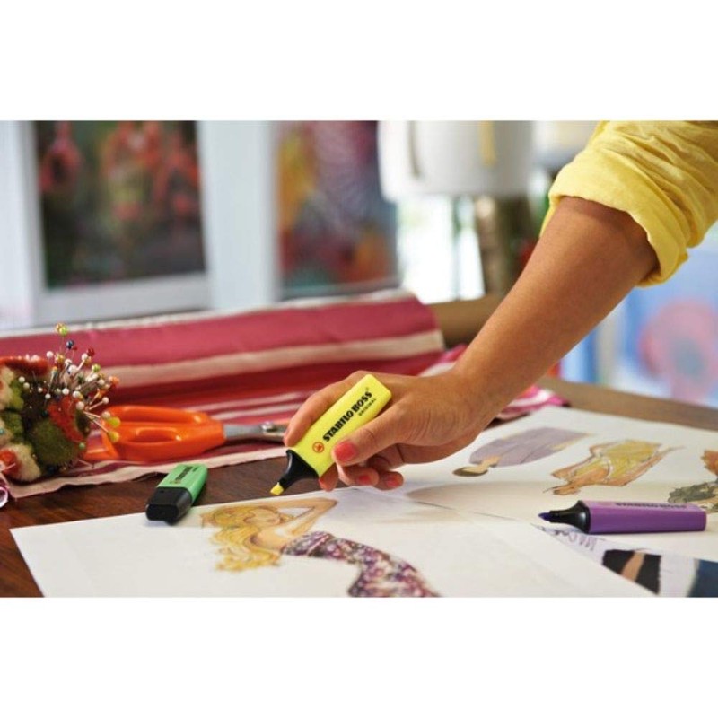 Highlighter - STABILO BOSS ORIGINAL - Big BOSS Pack of