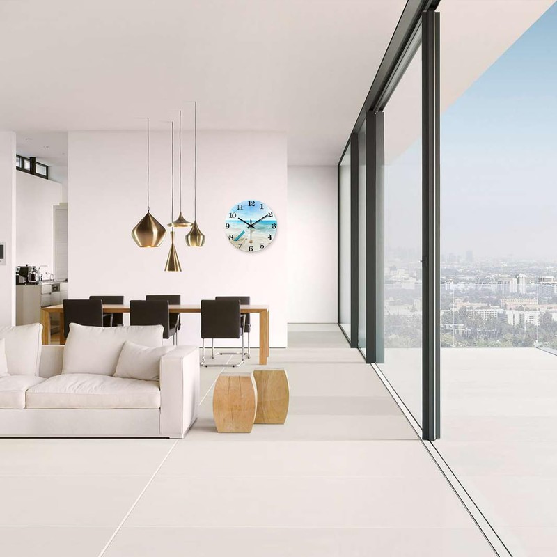 XNM Glass Large Wall Clocks for Living Room Decor 20