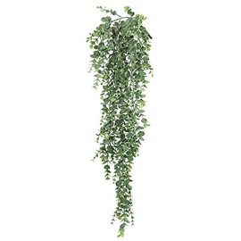 Vickerman 32" Green Hanging Mini Leaf Eucalyptus Bush, Pack of 2 Artificial-Plants, 2 Piece