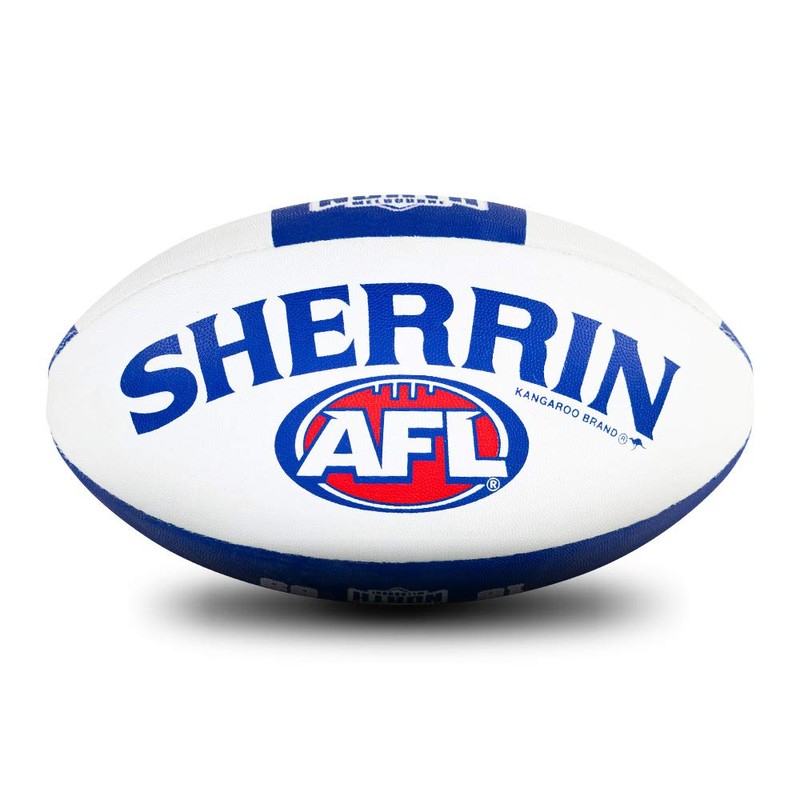 Sherrin North Melbourne Kangaroos AFL Club Football, Size 5