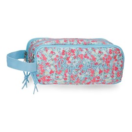 Pepe Jeans Aide Pencil Case, Colourful, Zip pocket