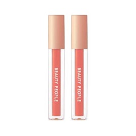 UnKnown Meoncell Beauty People Lip Gloss Glossy Collagen Water Coral Glamor / 메온셀 뷰티피플 립글로스 광택 콜라겐 워터 코랄글래머 X2