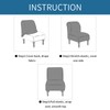 LavishCover Armless Accent Chairs Covers, Thick Armless Recliner Sofa Cover