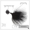 Freedom Tackle Marabou Jig Live-Action Fishing Lure Hair Jig with