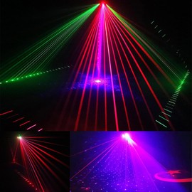 Magic Ball DJ Lights RGB Beam Effect Moving Head Light, Infinite Rotation with DMX Control and Sound Activated Disco Lights