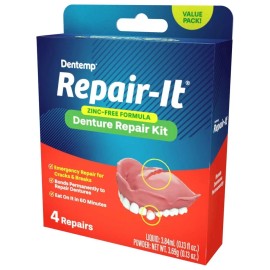 Dentemp Repair Kit - Repair-It Advanced Formula Denture Repair Kit - Denture