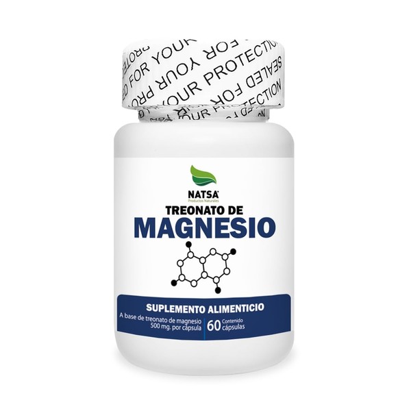 Treonato de Magnesio 60 cápsulas, calidad Premium