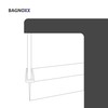 Bagnoxx 1x Shower Frame Duschlippe PVC with Lip for Glass