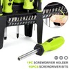 FASTPRO 21-Piece Magnetic Screwdrivers Set with Organizer Rack, Slotted Phillips