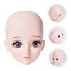 Ipetboom Eyelash Extension Training Head Mold for Beginners Realistic Makeup