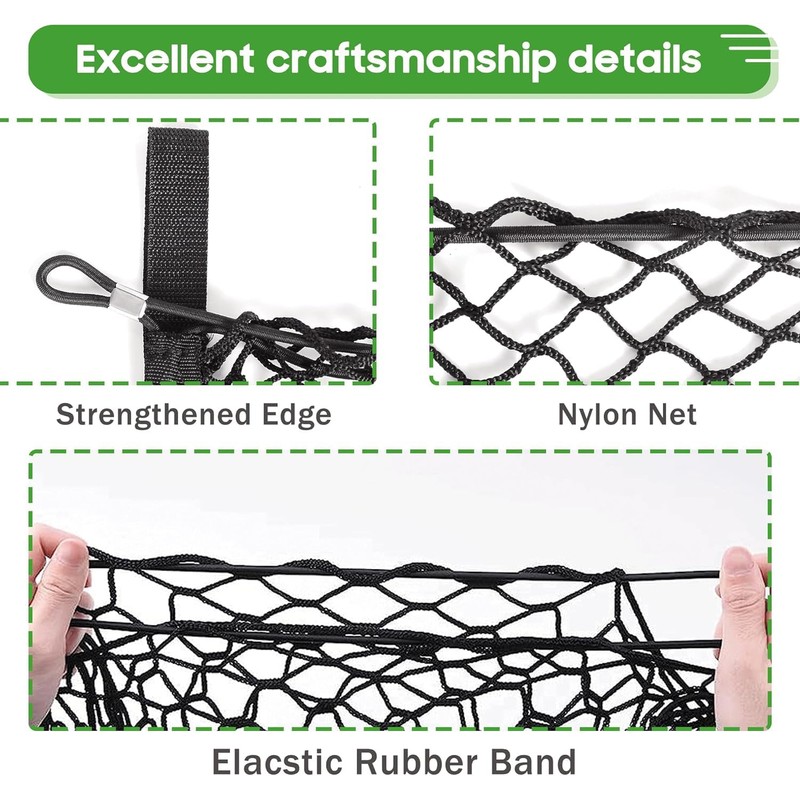 10L0L Golf Cart 2 Passenger Cargo Net for Yamaha EZGO