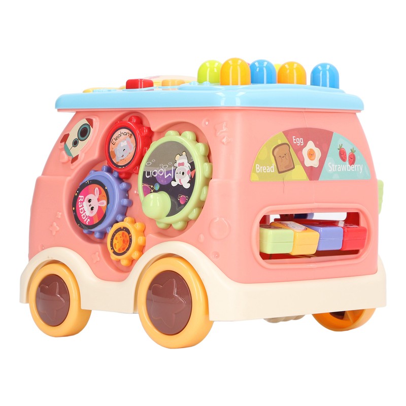 Bus Beat A Mole Toy Educational Sound Light Interactive Musical