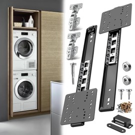 Pocket Door Slides, Cabinet Pocket Door Slide, Cabinet Pocket Door Hardware for Kitchen, Pantry, Closet, 45lbs Capacity(12Inch, 2PCS)