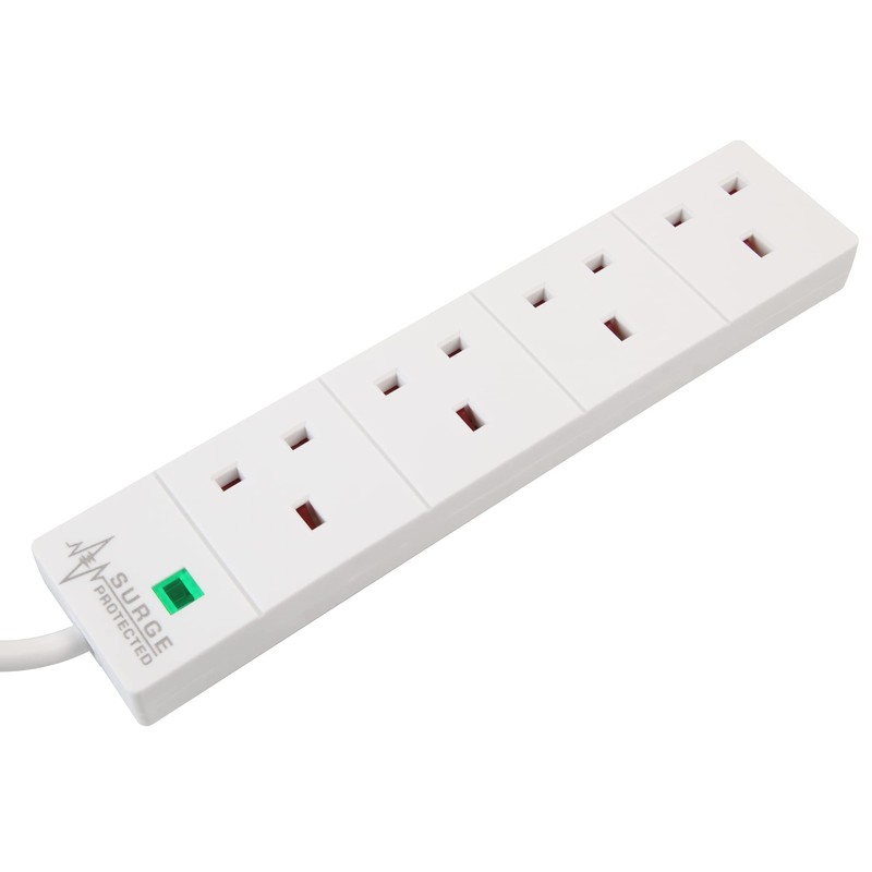 PRO ELEC PRO ELEC PL09211 4 Gang Surge Protected Extension