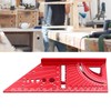 Woodworking Square Size Measure Ruler Aluminum Alloy 3D Mitre 45