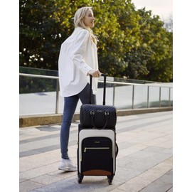 LOVEVOOK Carry on Luggage 22x14x9 Airline Approved, Lightweight Suitcase with Spinner Wheels and TSA Lock for Women