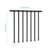 Metal Deck Railing, Flat Railing Kit, Metal Porch Railing Outdoor,