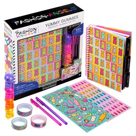 Fashion Angels Yummy Gummies Graphic Journal Set, Includes Sketch Book, Sticker Sheets, Writing Essentials, Tape & More, Ideal for Kids & Teens