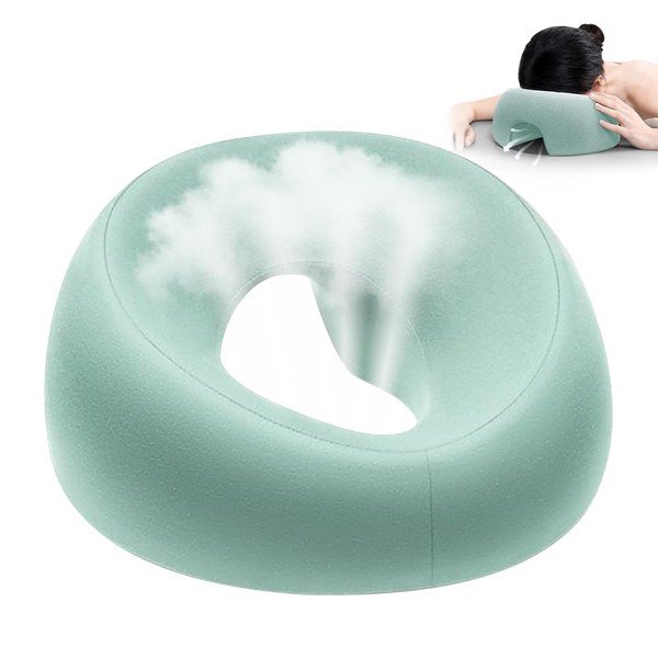 HIULLEN Massage-Gesichtswiegenkissen, Massage Kopfstütze für Bett, U-förmiges Massages Gesichtskissen, Massegekissen